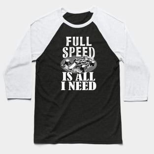 Racing Car Full Speed Motor Sports Gift Baseball T-Shirt